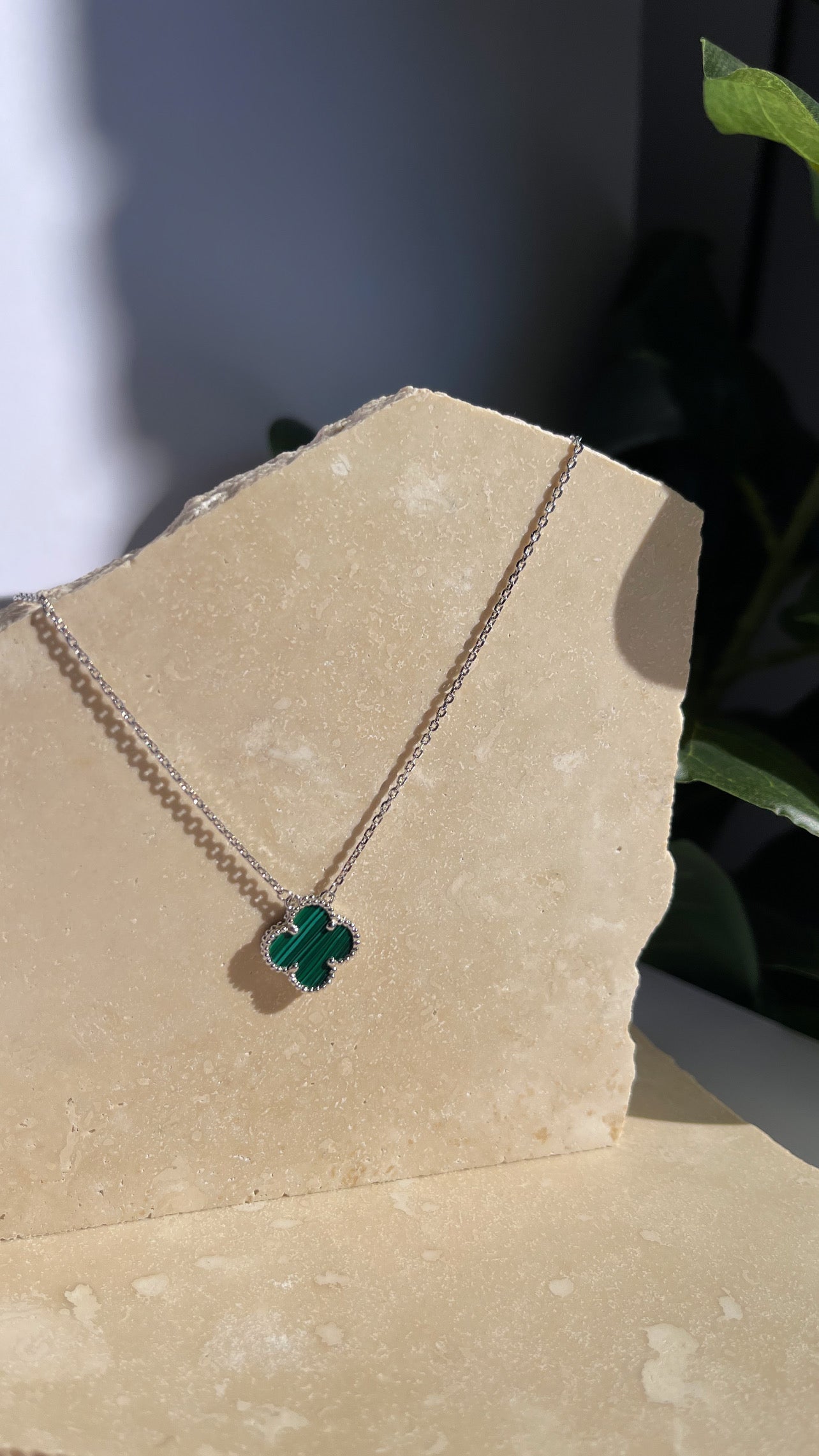 Silver Clover Necklace