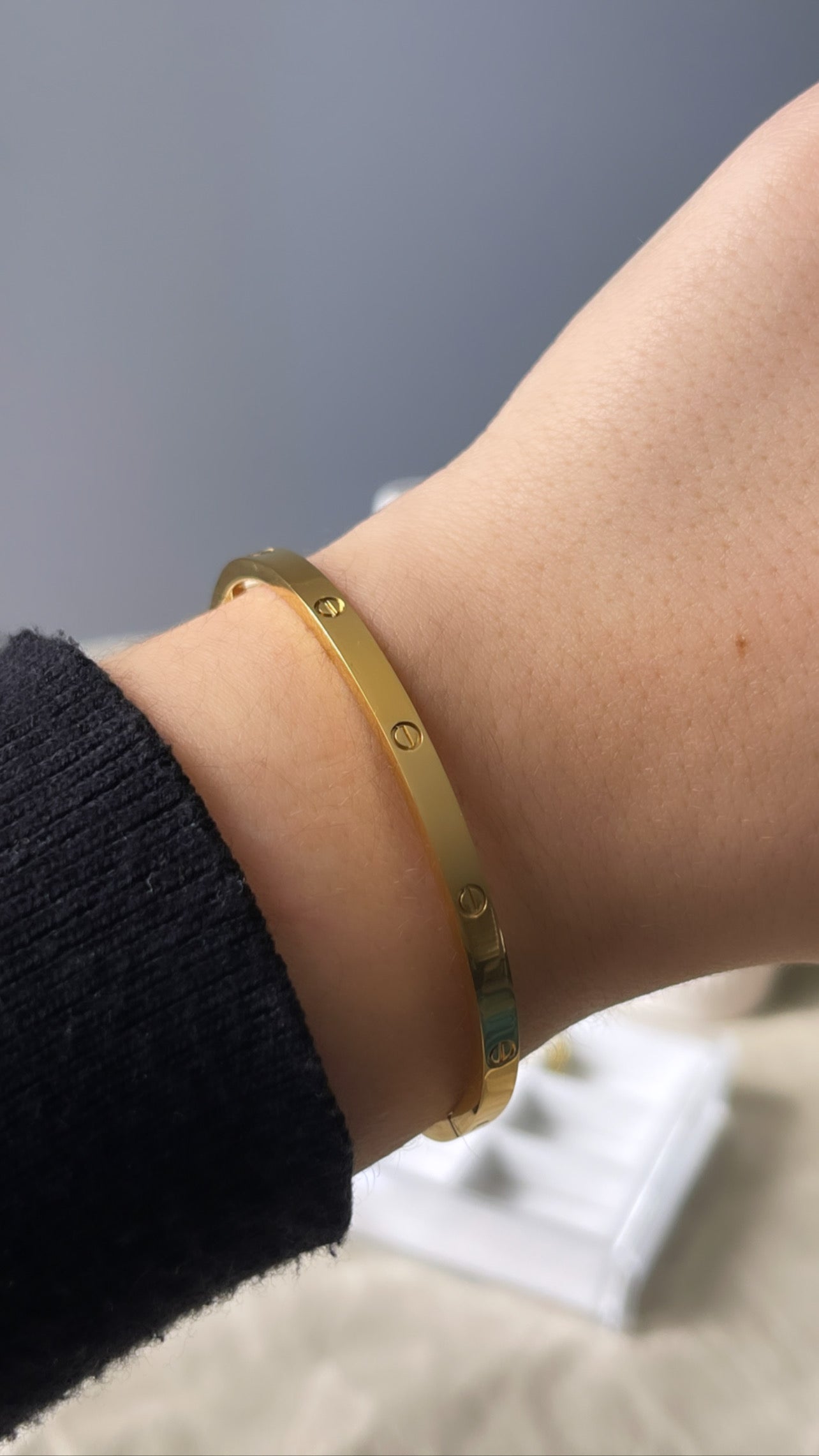 Gold C Bracelet