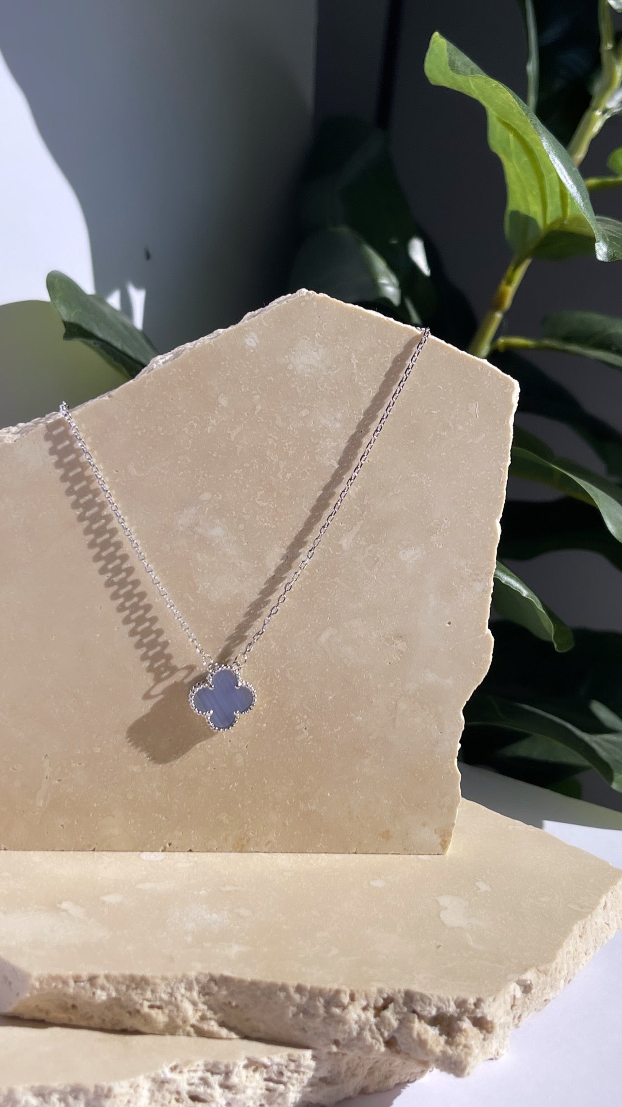 Silver Clover Necklace