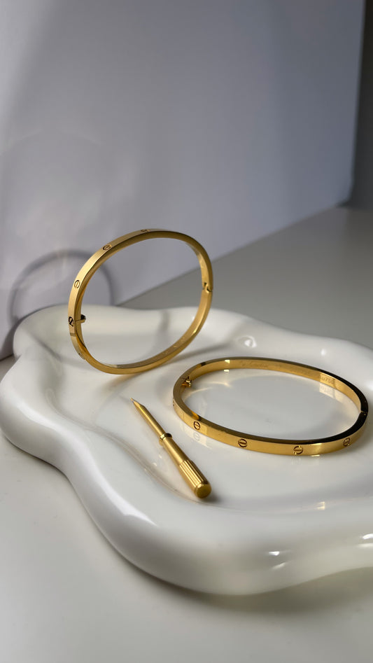 Gold C Bracelet