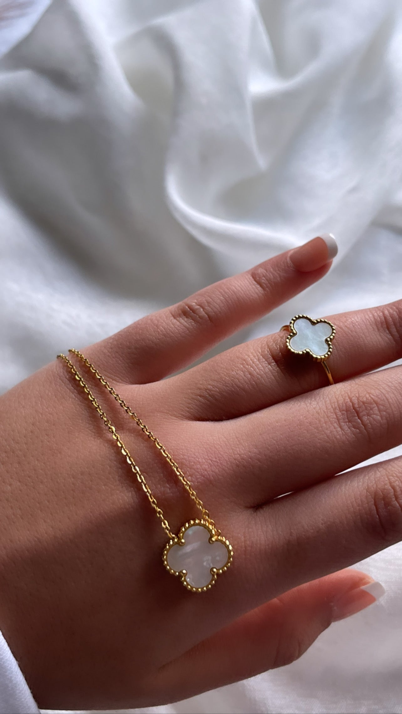 Clover Ring /Necklace Set