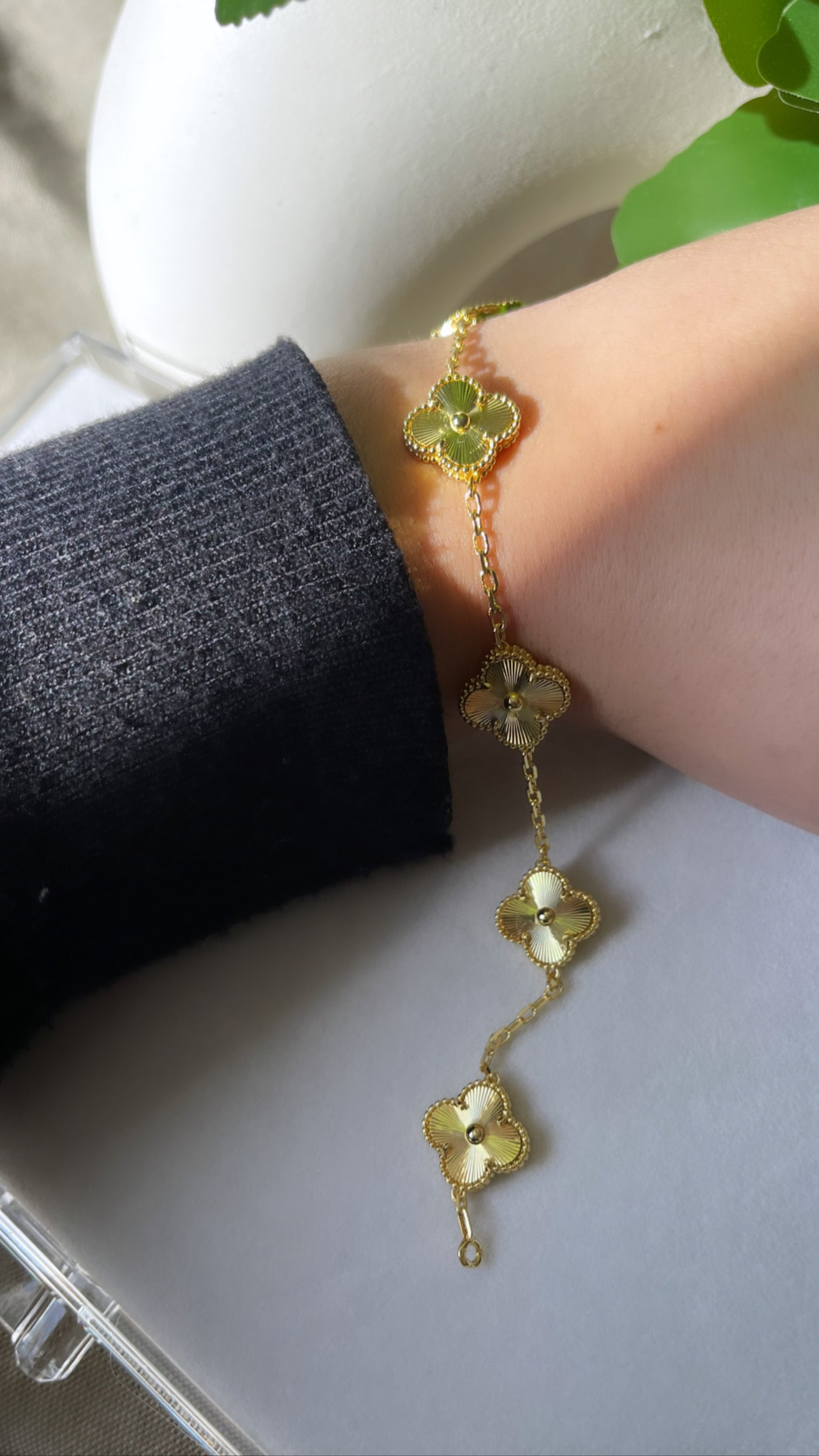 Gold Clover Bracelets