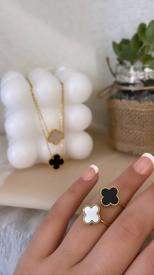 Clover Ring /Necklace Set